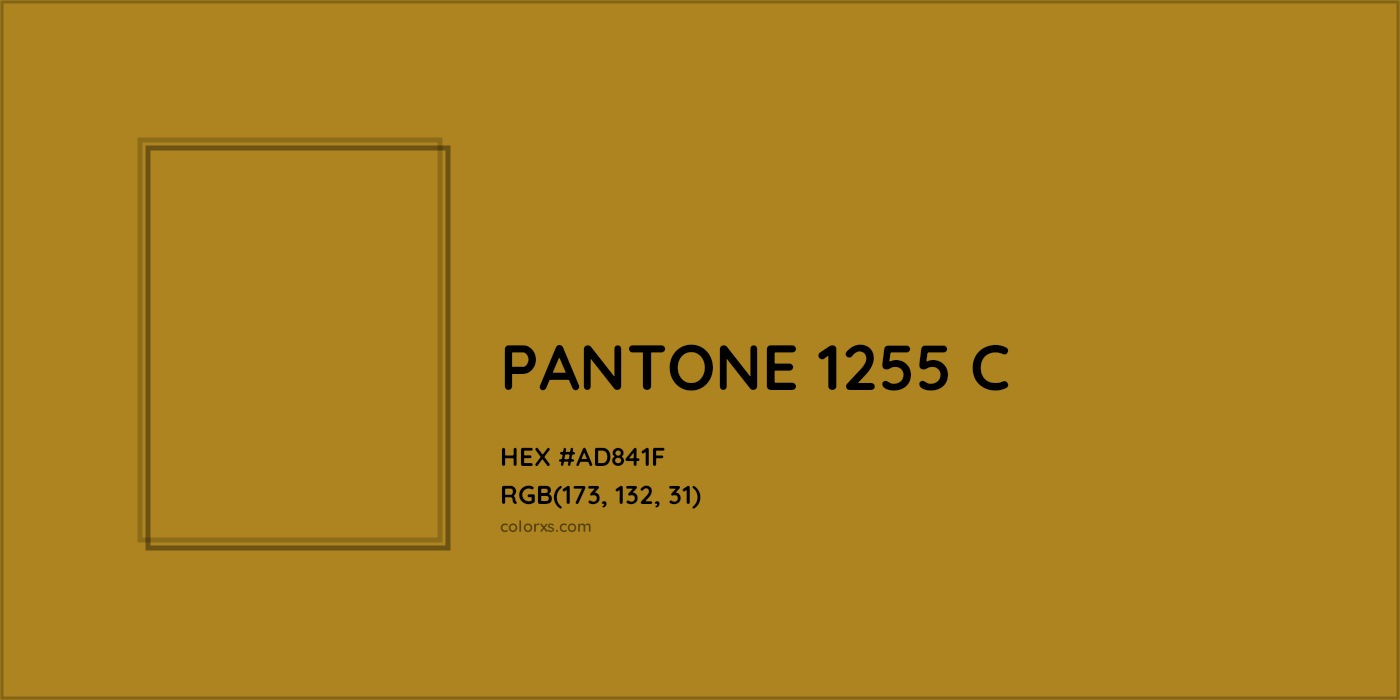 HEX #AD841F PANTONE 1255 C CMS Pantone PMS - Color Code