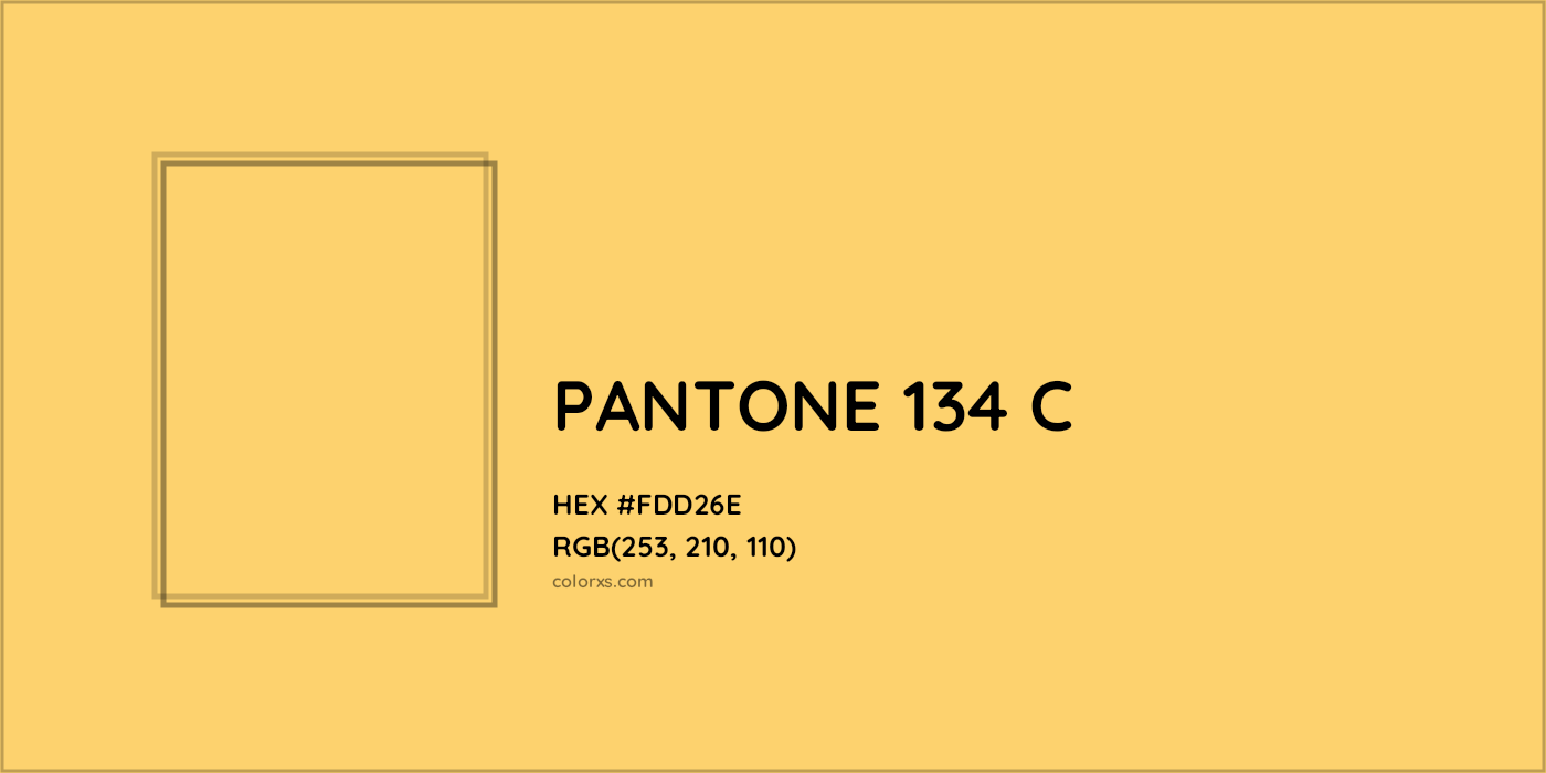 HEX #FDD26E PANTONE 134 C CMS Pantone PMS - Color Code