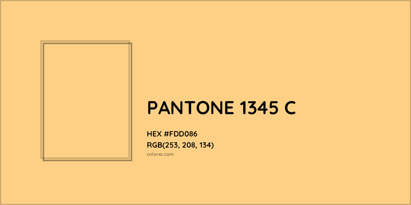 HEX #FDD086 PANTONE 1345 C CMS Pantone PMS - Color Code