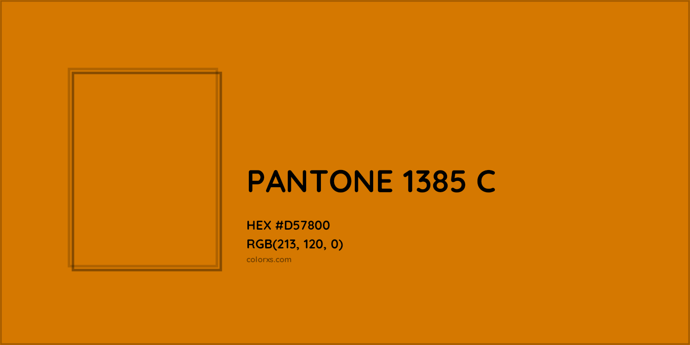 HEX #D57800 PANTONE 1385 C CMS Pantone PMS - Color Code