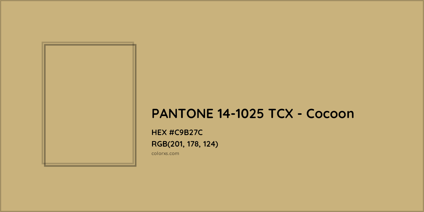 HEX #C9B27C PANTONE 14-1025 TCX - Cocoon CMS Pantone TCX - Color Code