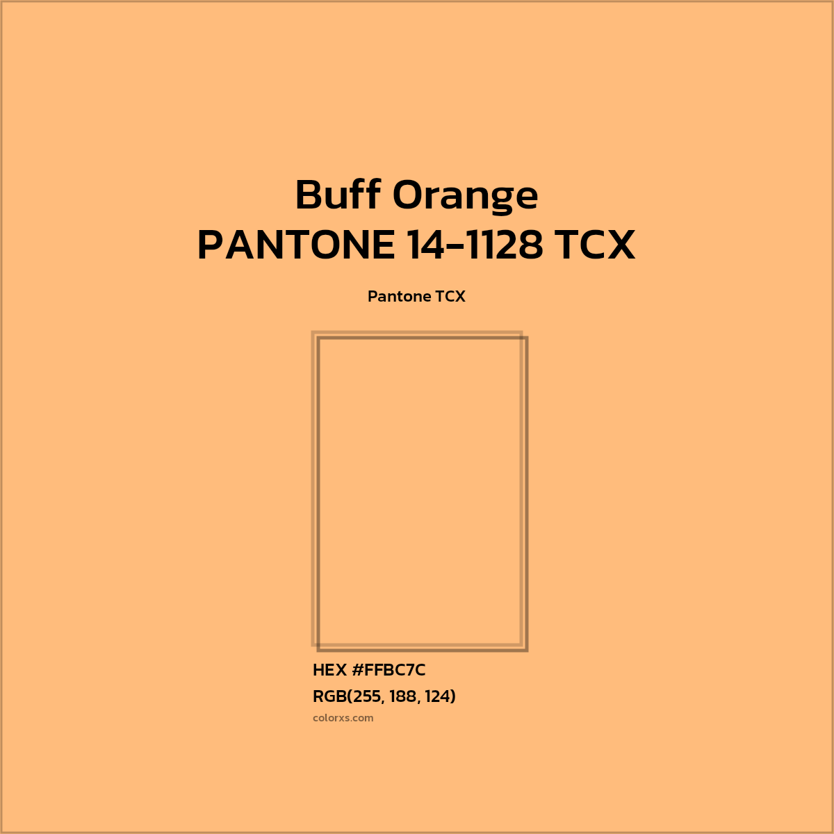 HEX #FFBB7C PANTONE 14-1128 TCX - Buff Orange CMS Pantone TCX - Color Code