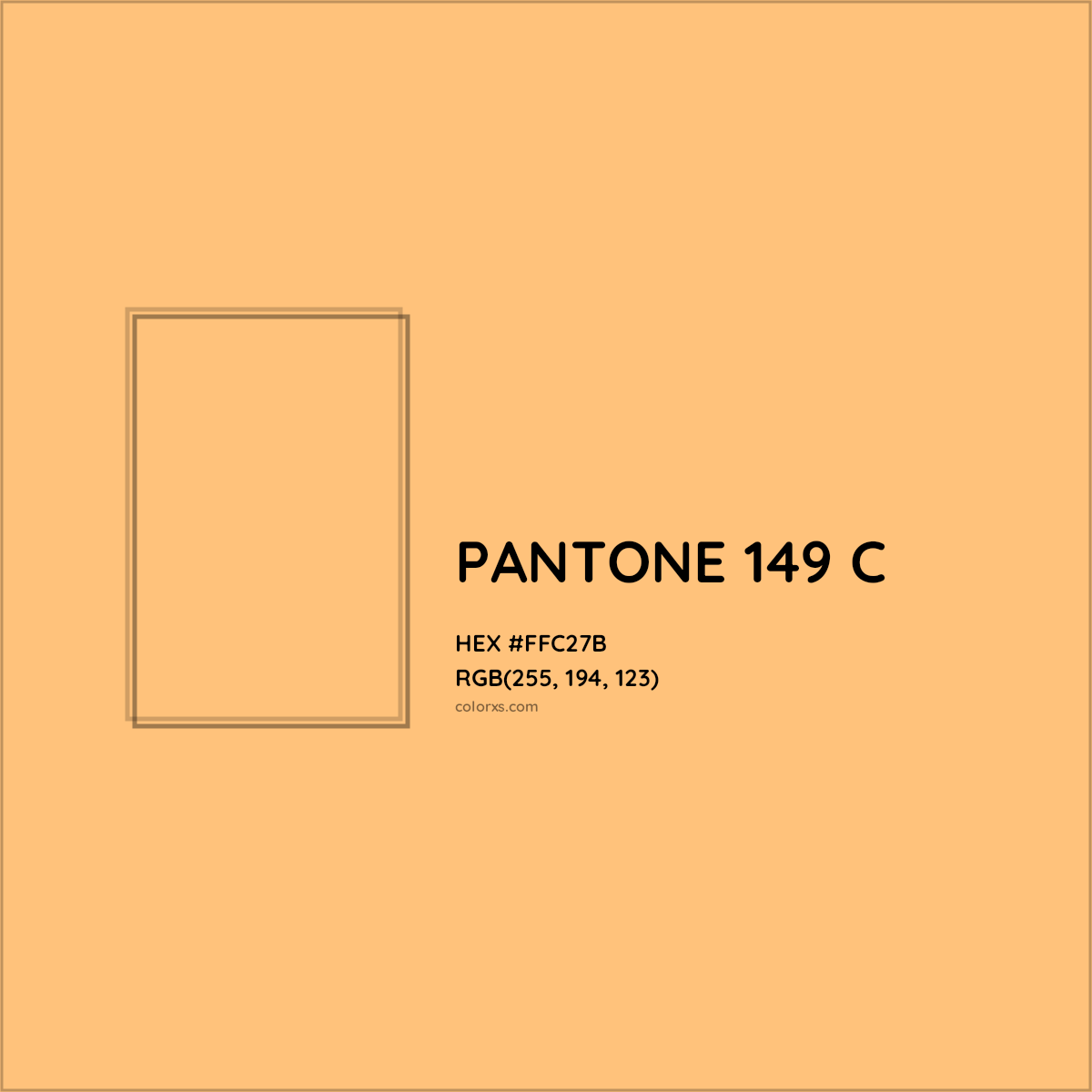 HEX #FFC27B PANTONE 149 C CMS Pantone PMS - Color Code
