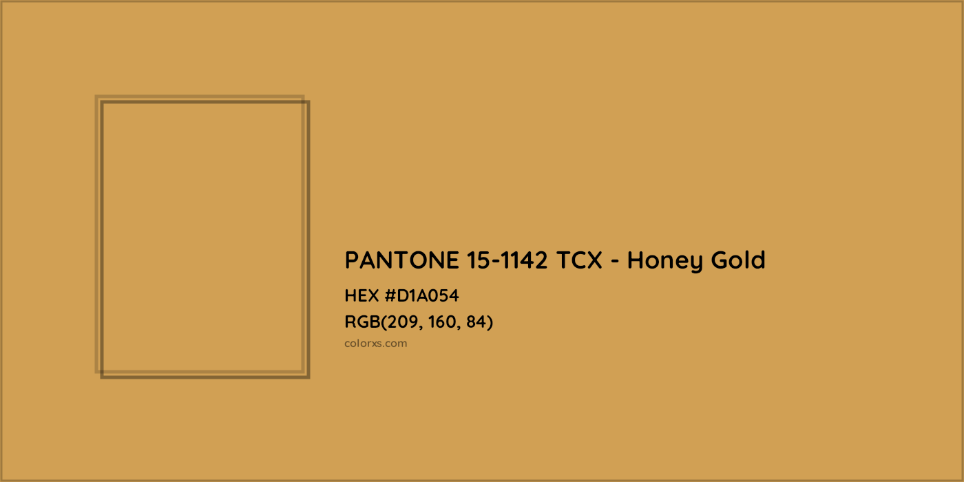 HEX #D1A054 PANTONE 15-1142 TCX - Honey Gold CMS Pantone TCX - Color Code