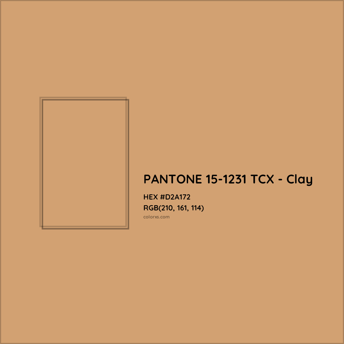 HEX #D2A172 PANTONE 15-1231 TCX - Clay CMS Pantone TCX - Color Code