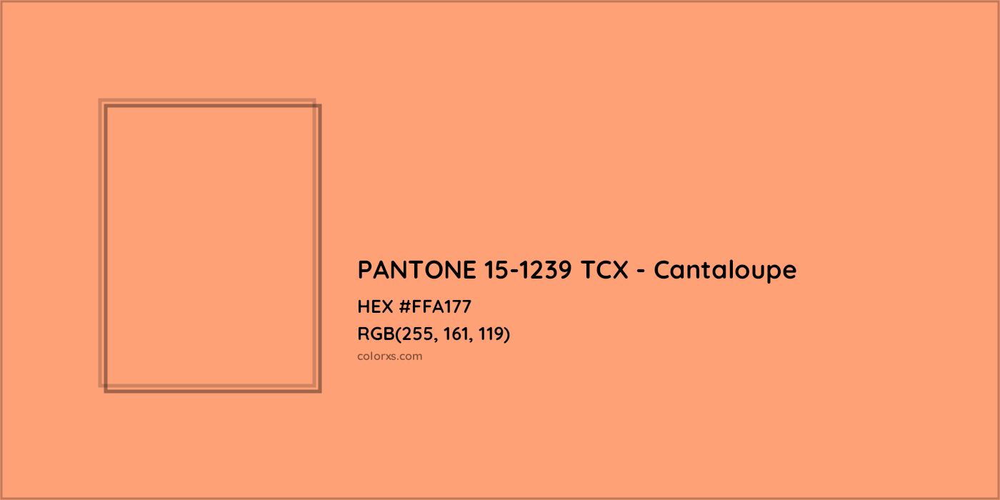 HEX #FFA177 PANTONE 15-1239 TCX - Cantaloupe CMS Pantone TCX - Color Code