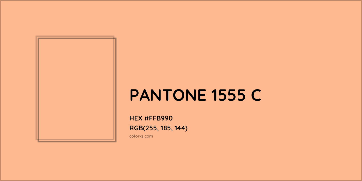 HEX #FFB990 PANTONE 1555 C CMS Pantone PMS - Color Code