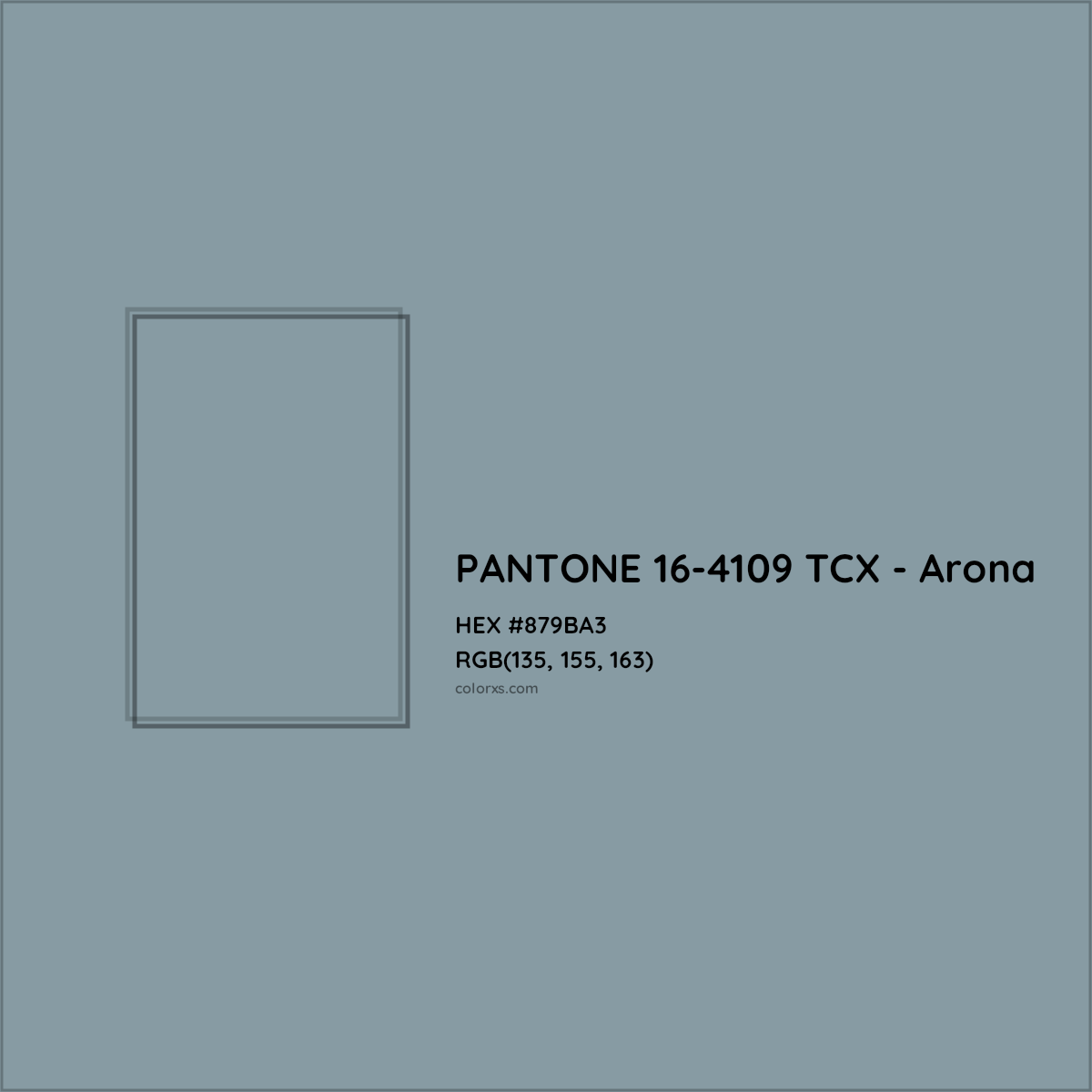 HEX #879BA3 PANTONE 16-4109 TCX - Arona CMS Pantone TCX - Color Code