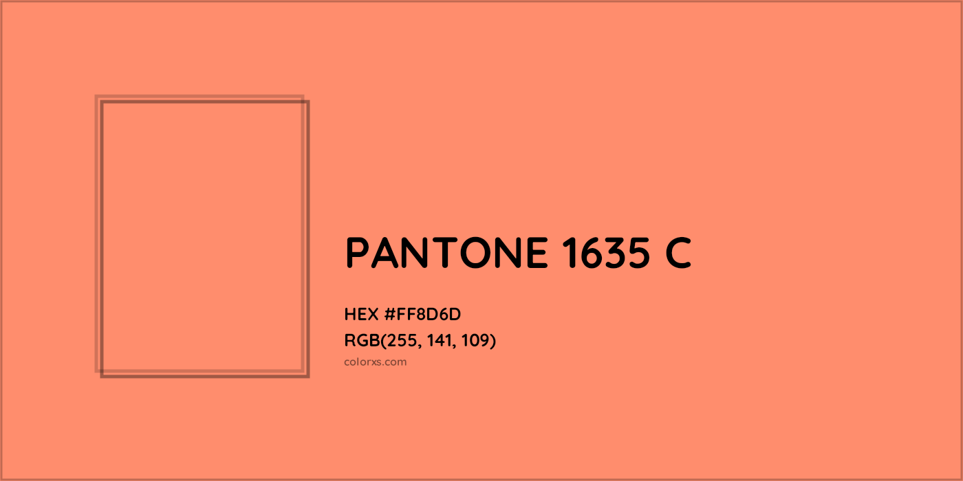 HEX #FF8D6D PANTONE 1635 C CMS Pantone PMS - Color Code