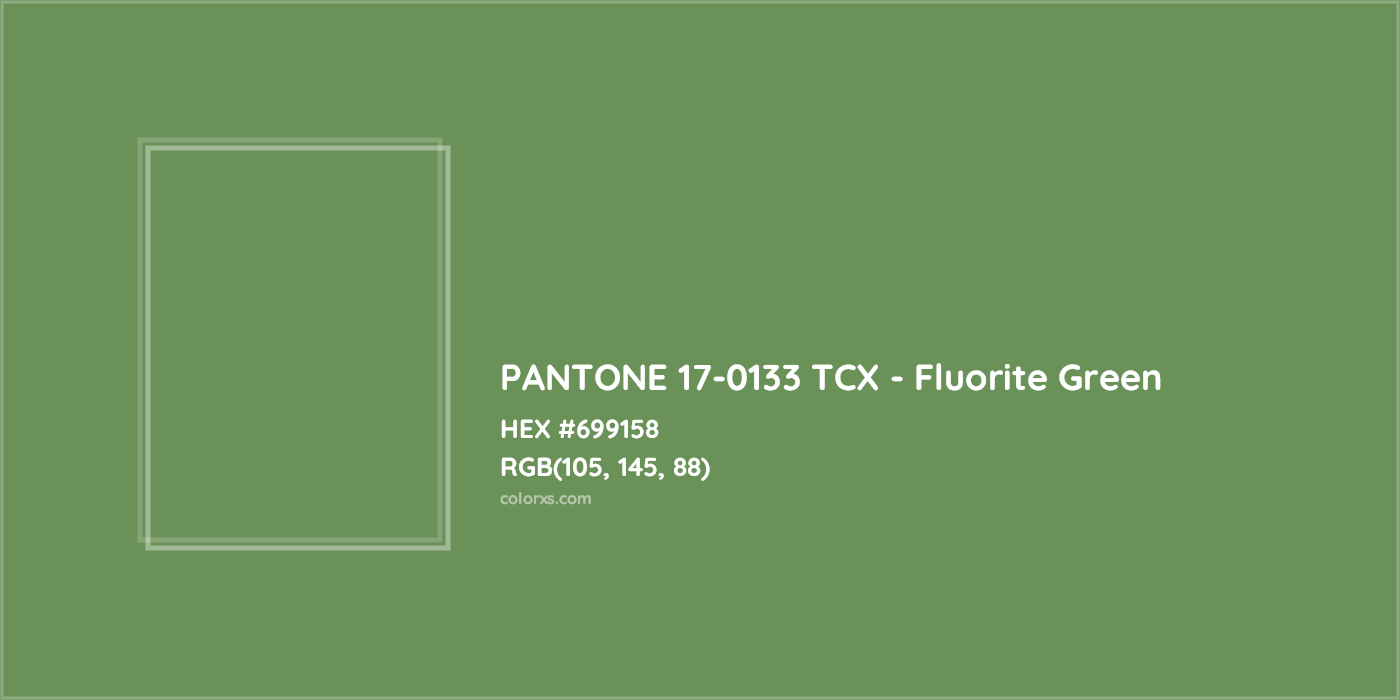 HEX #699158 PANTONE 17-0133 TCX - Fluorite Green CMS Pantone TCX - Color Code