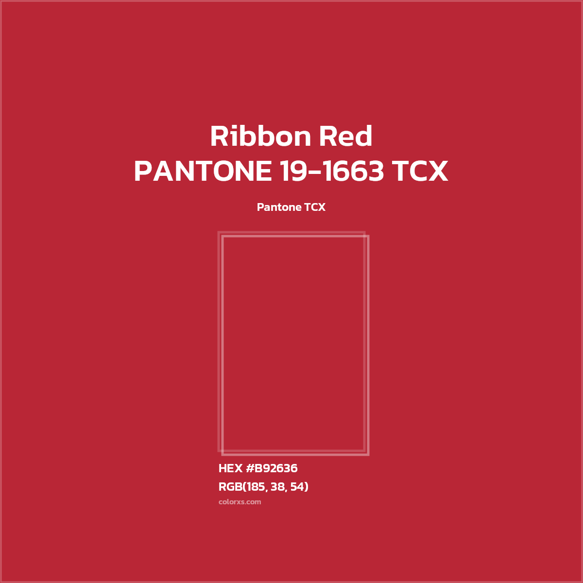 About PANTONE 191663 TCX Ribbon Red Color Color codes, similar