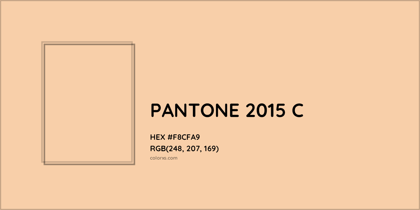 HEX #F8CFA9 PANTONE 2015 C CMS Pantone PMS - Color Code