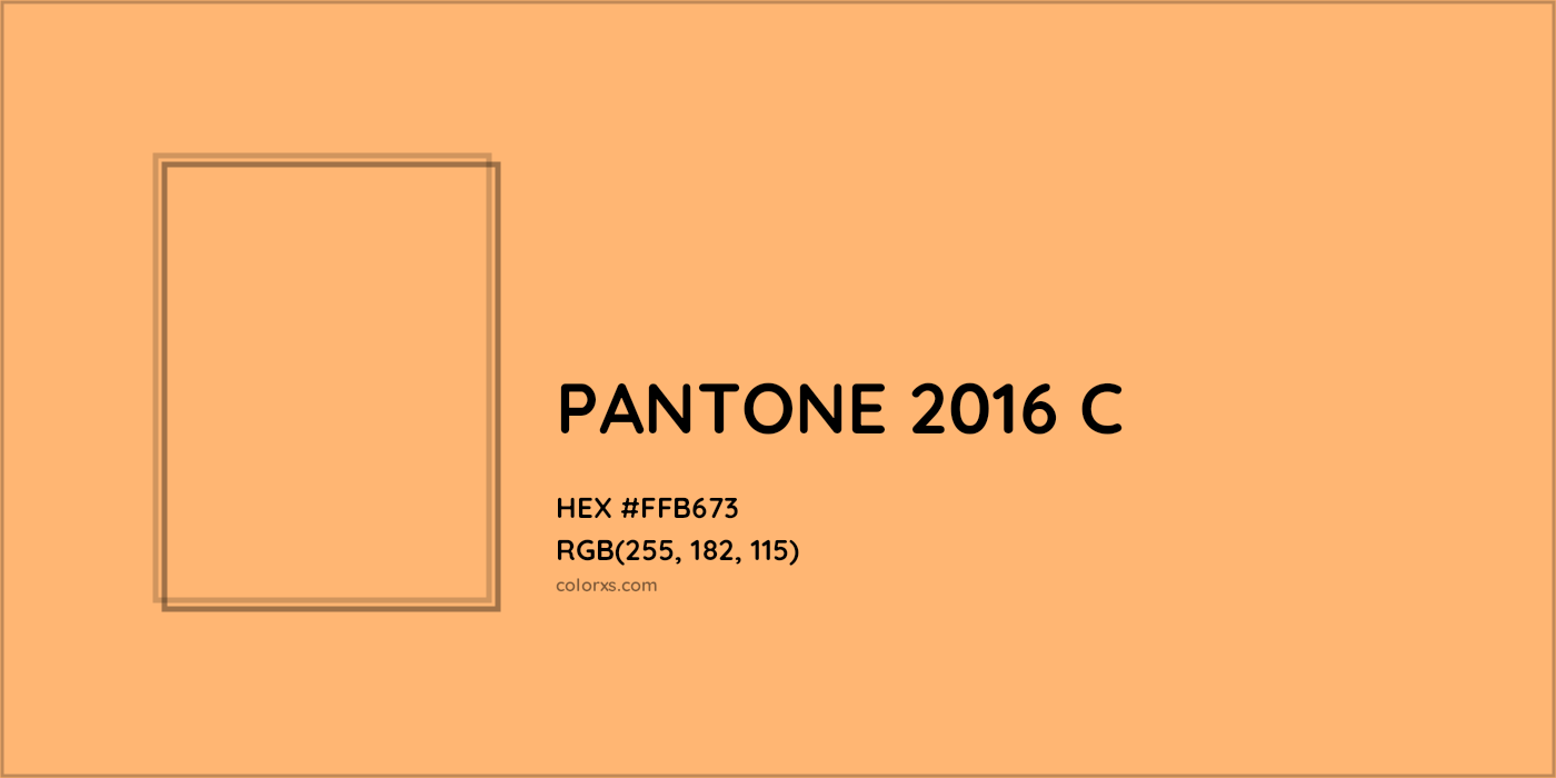 HEX #FFB673 PANTONE 2016 C CMS Pantone PMS - Color Code
