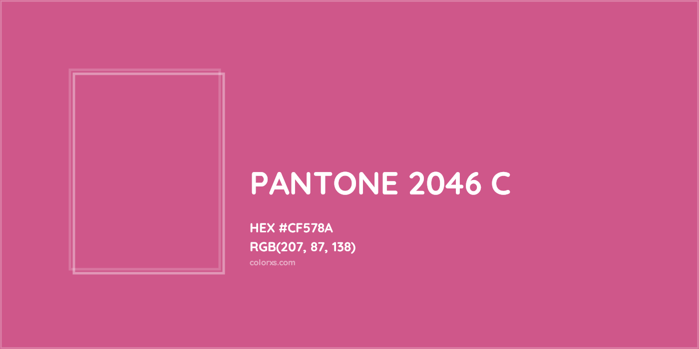 HEX #CF578A PANTONE 2046 C CMS Pantone PMS - Color Code