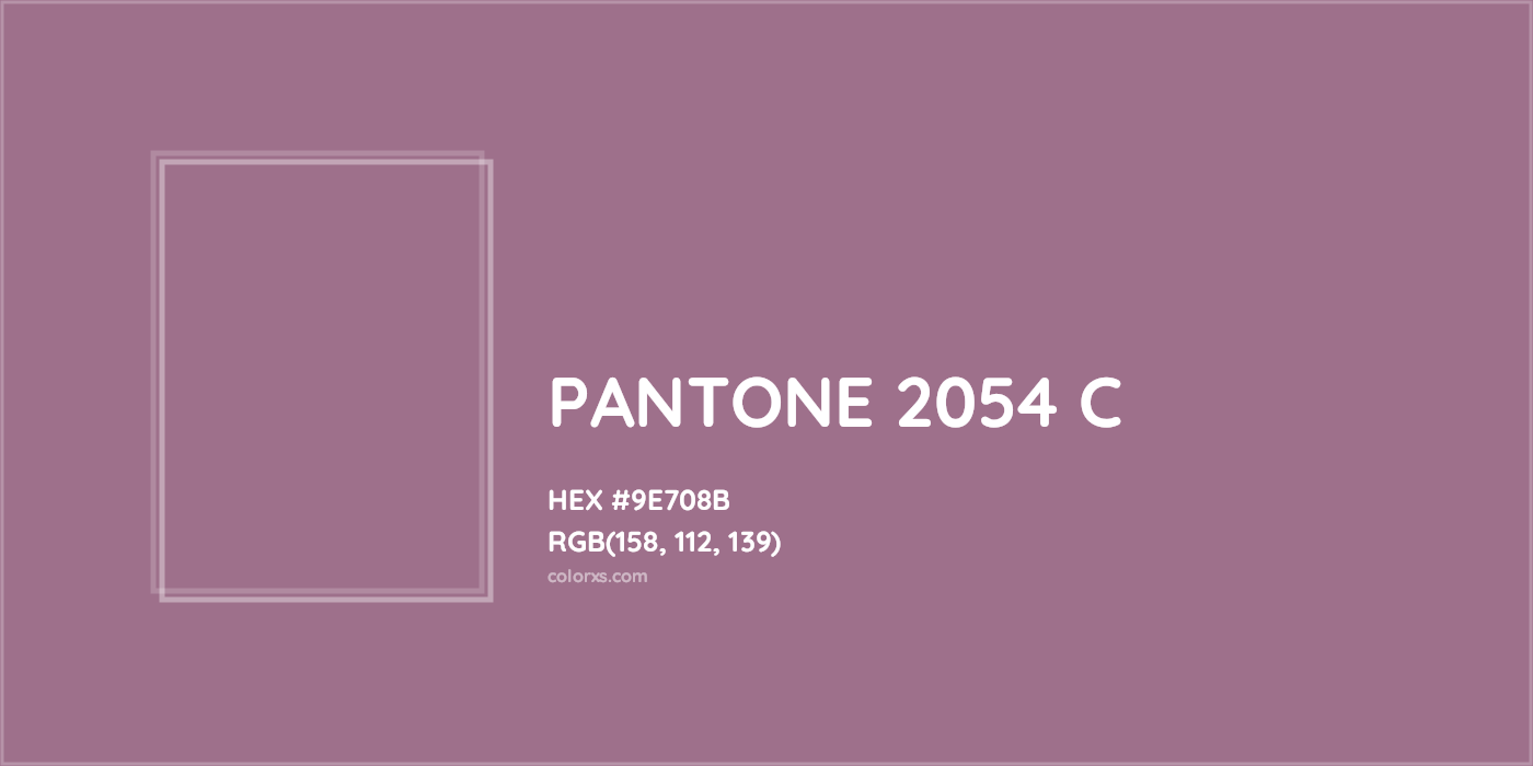 HEX #9E708B PANTONE 2054 C CMS Pantone PMS - Color Code
