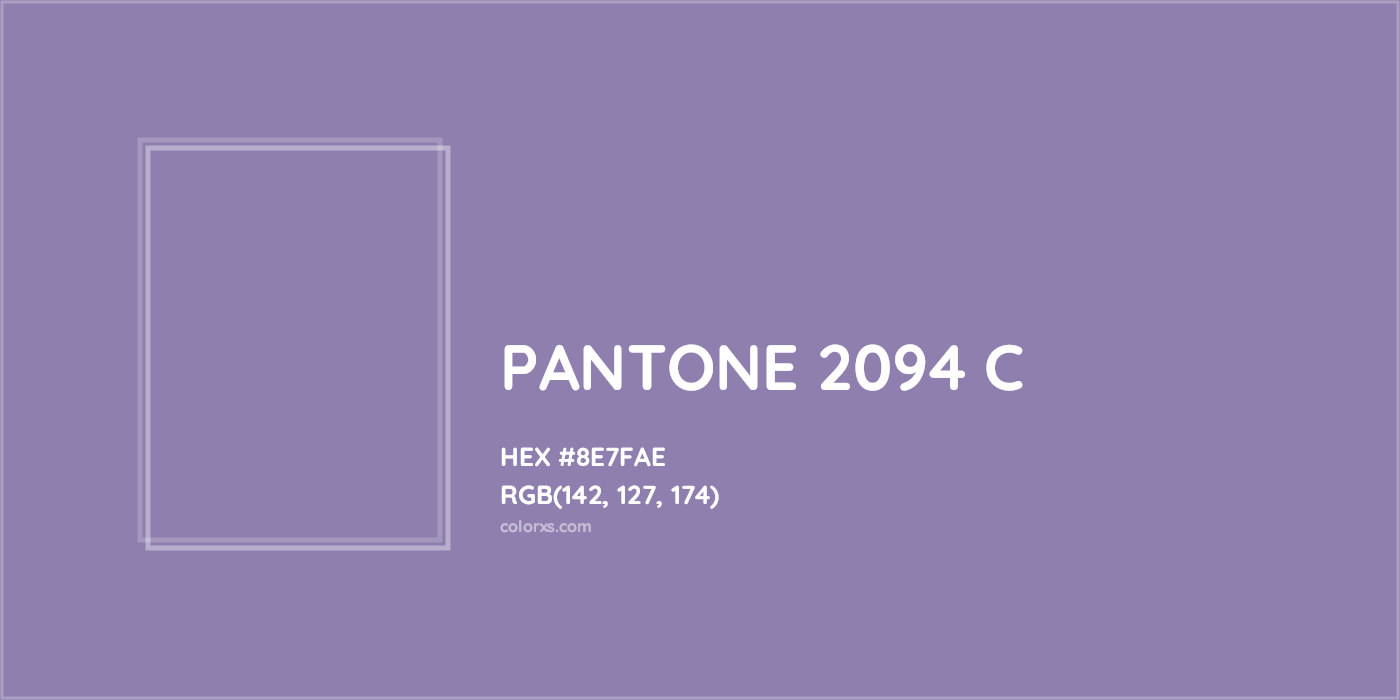 HEX #8E7FAE PANTONE 2094 C CMS Pantone PMS - Color Code