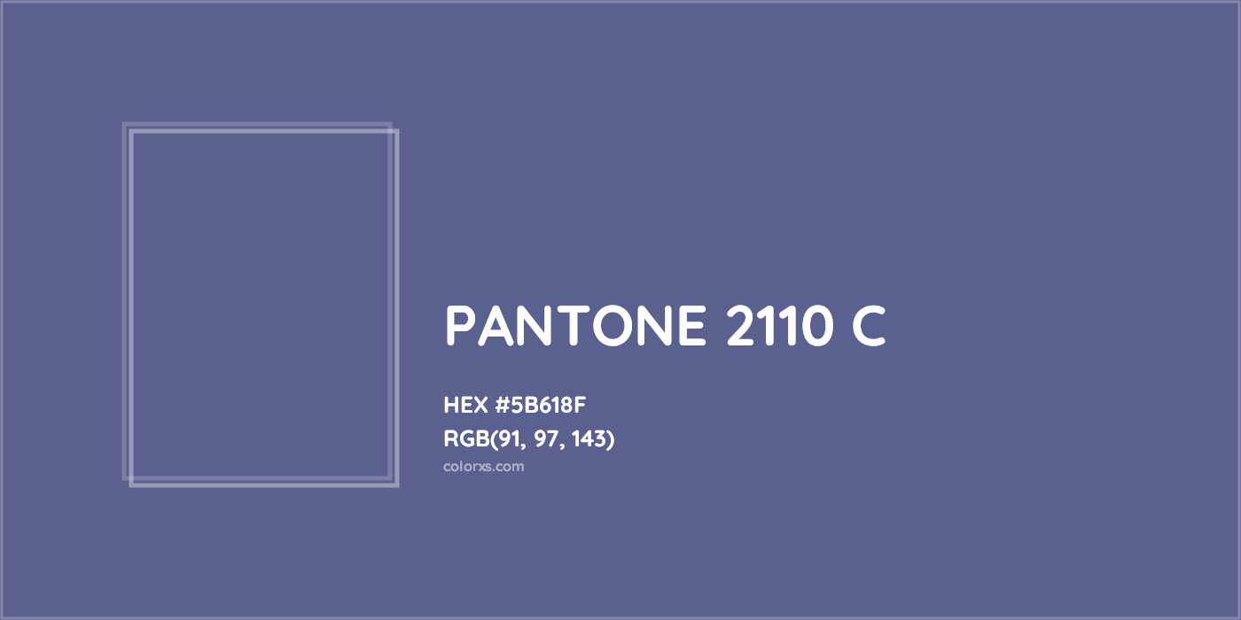 HEX #5B618F PANTONE 2110 C CMS Pantone PMS - Color Code