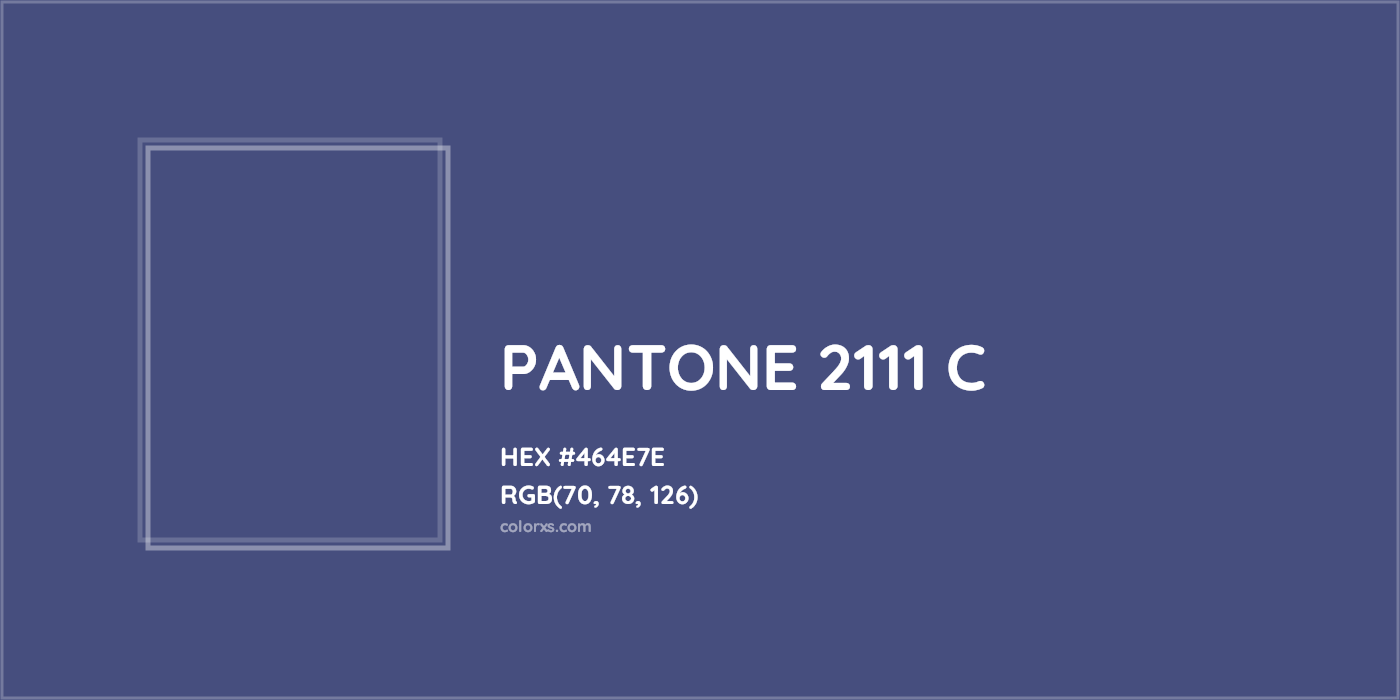 HEX #464E7E PANTONE 2111 C CMS Pantone PMS - Color Code