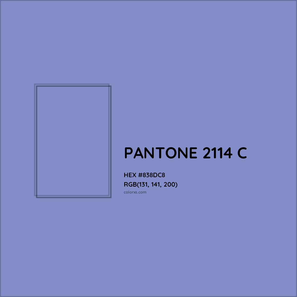 HEX #838DC8 PANTONE 2114 C CMS Pantone PMS - Color Code