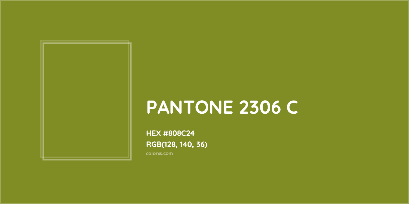 HEX #808C24 PANTONE 2306 C CMS Pantone PMS - Color Code