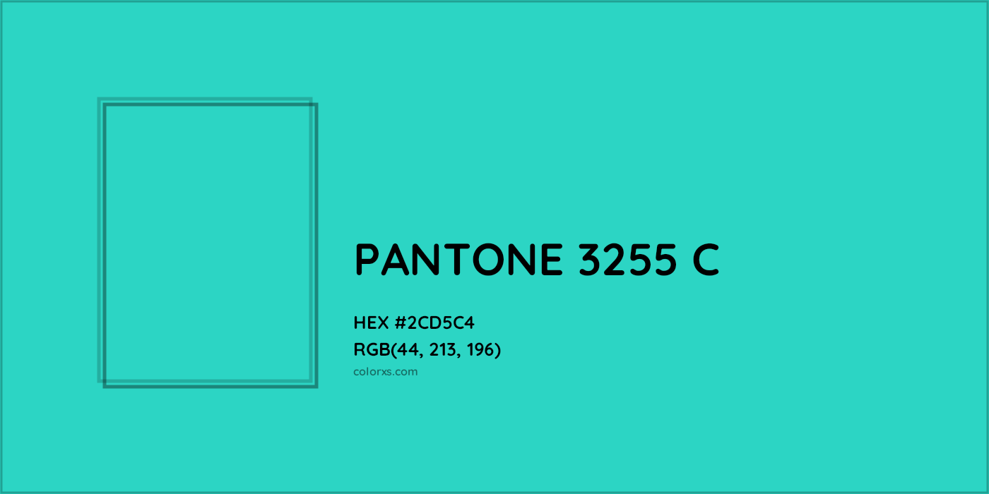 About PANTONE 3255 C Color - Color codes, similar colors and 