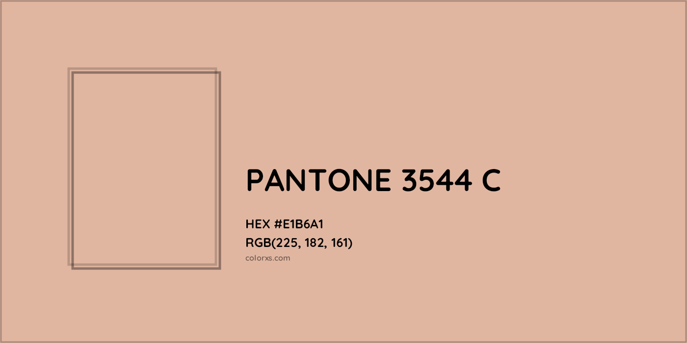 HEX #E1B6A1 PANTONE 3544 C CMS Pantone PMS - Color Code