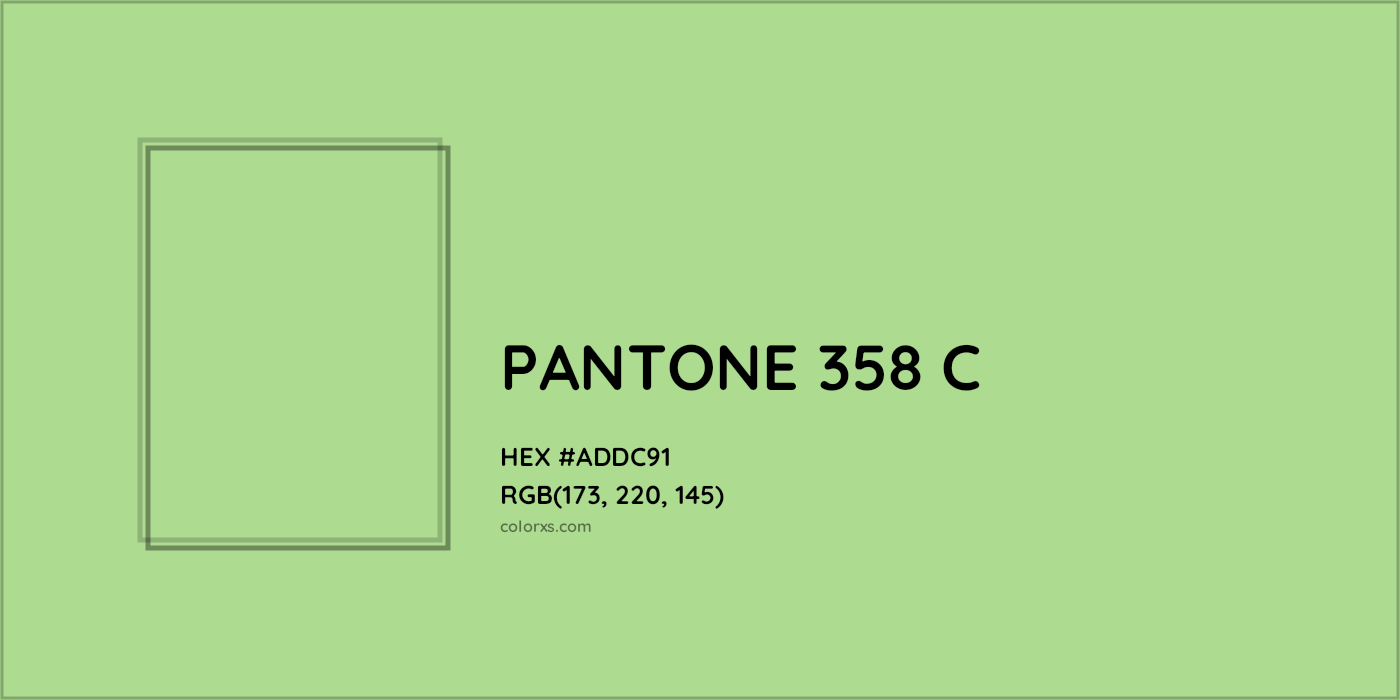 HEX #ADDC91 PANTONE 358 C CMS Pantone PMS - Color Code