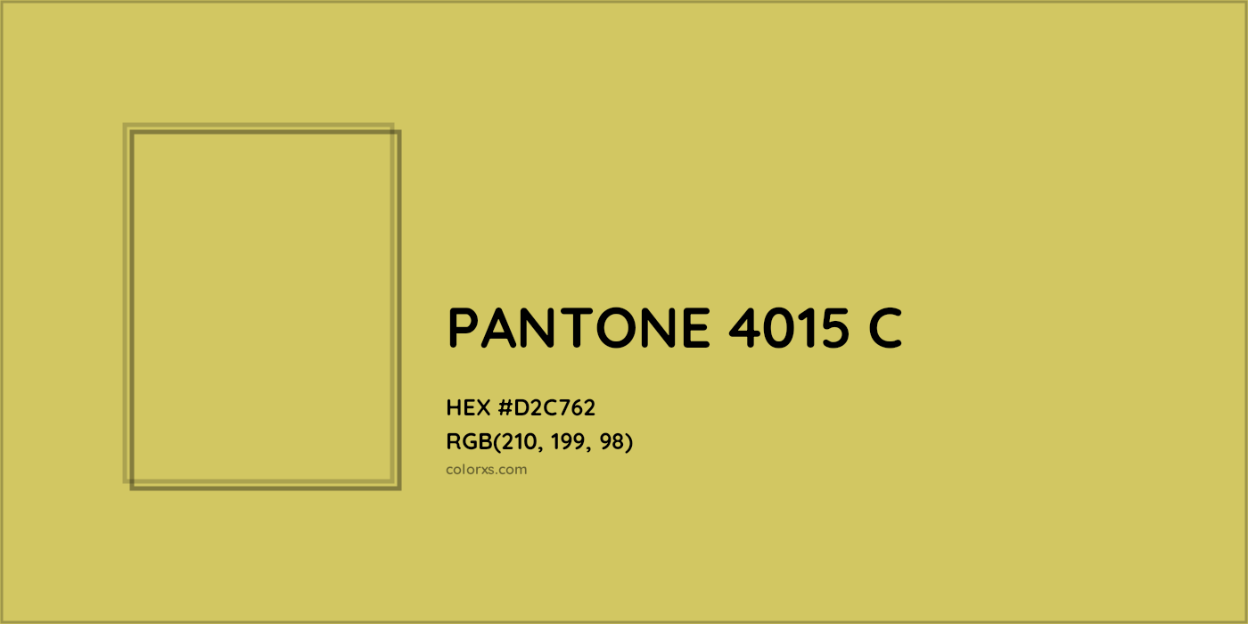 HEX #D2C762 PANTONE 4015 C CMS Pantone PMS - Color Code