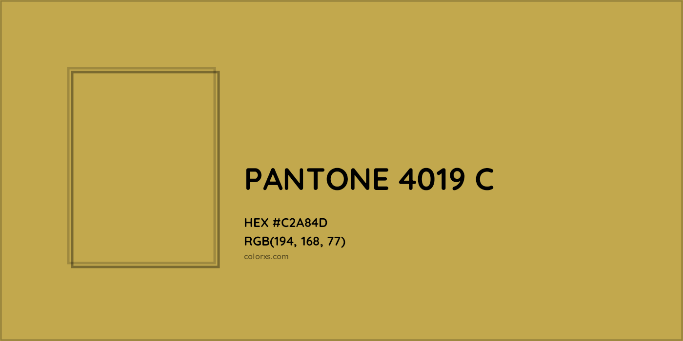 HEX #000000 PANTONE 4019 C CMS Pantone PMS - Color Code