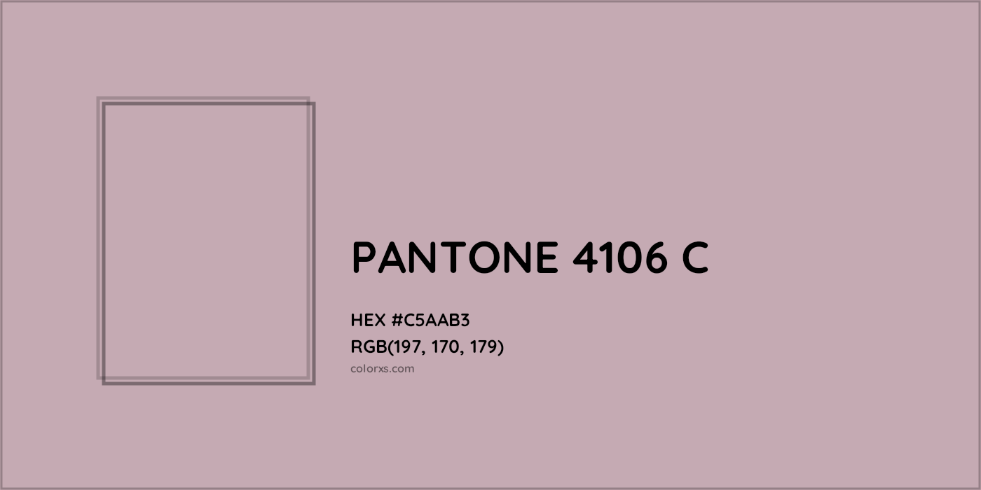 HEX #000000 PANTONE 4106 C CMS Pantone PMS - Color Code