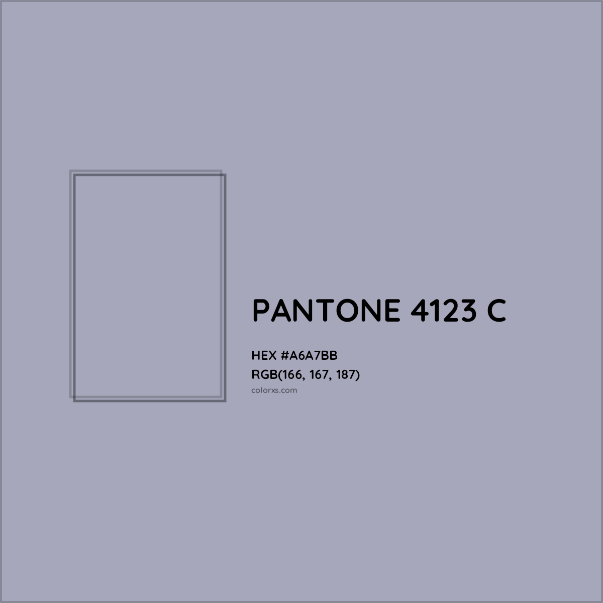 HEX #A6A7BB PANTONE 4123 C CMS Pantone PMS - Color Code