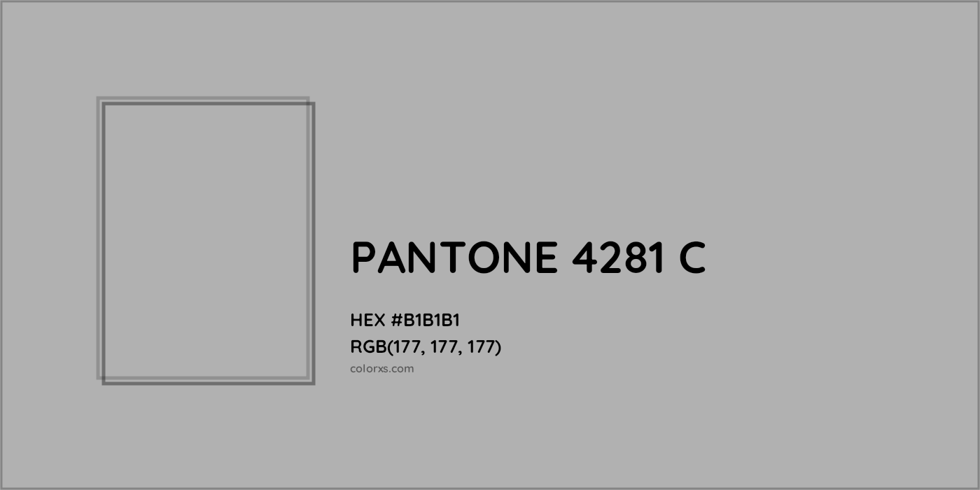 HEX #000000 PANTONE 4281 C CMS Pantone PMS - Color Code