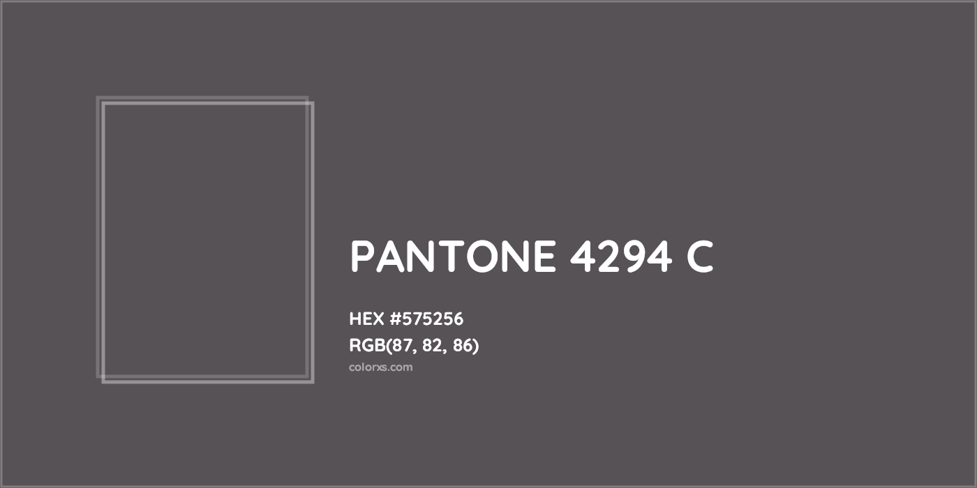 HEX #000000 PANTONE 4294 C CMS Pantone PMS - Color Code