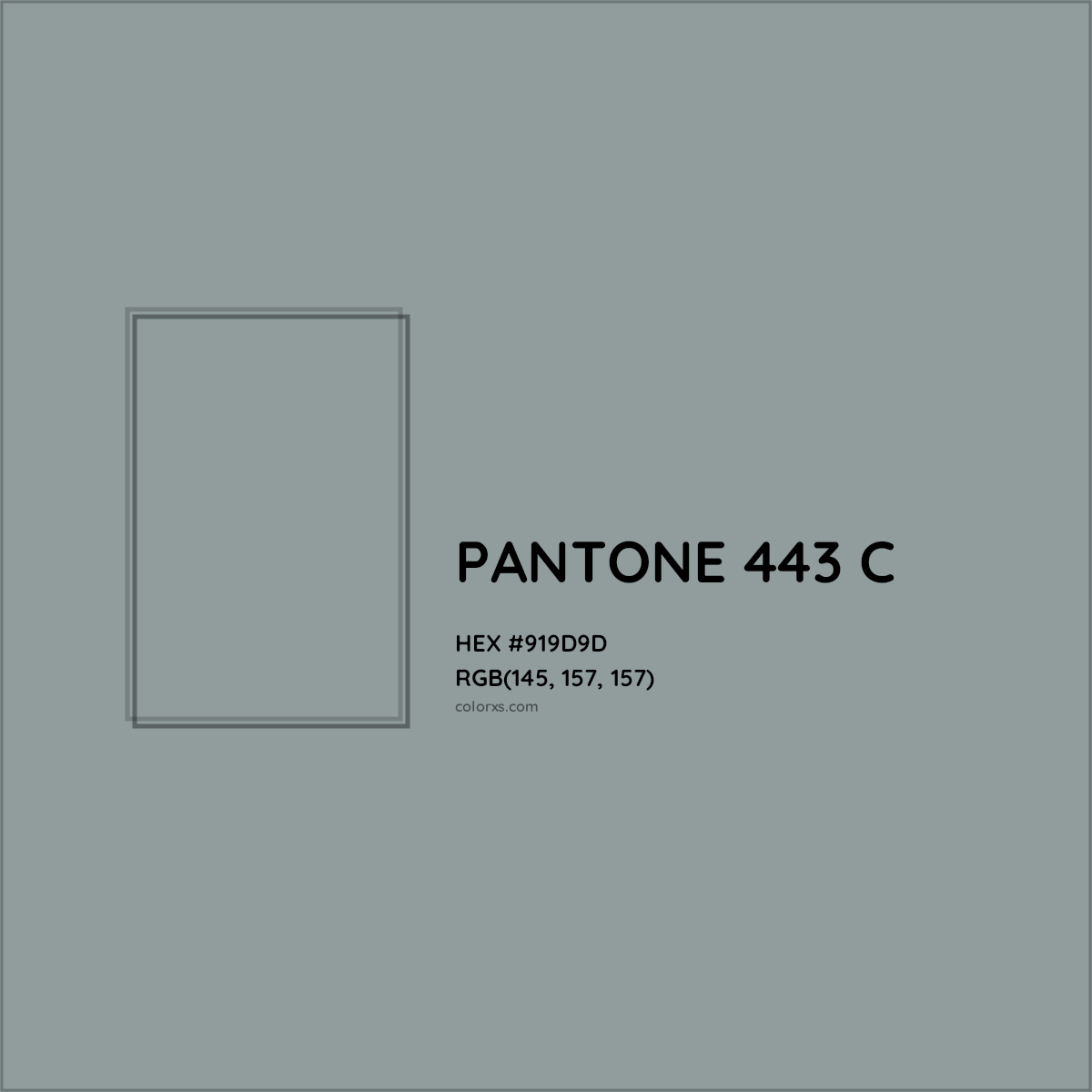 HEX #919D9D PANTONE 443 C CMS Pantone PMS - Color Code