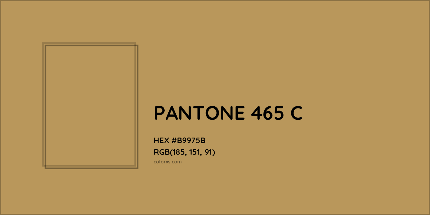 HEX #B9975B PANTONE 465 C CMS Pantone PMS - Color Code