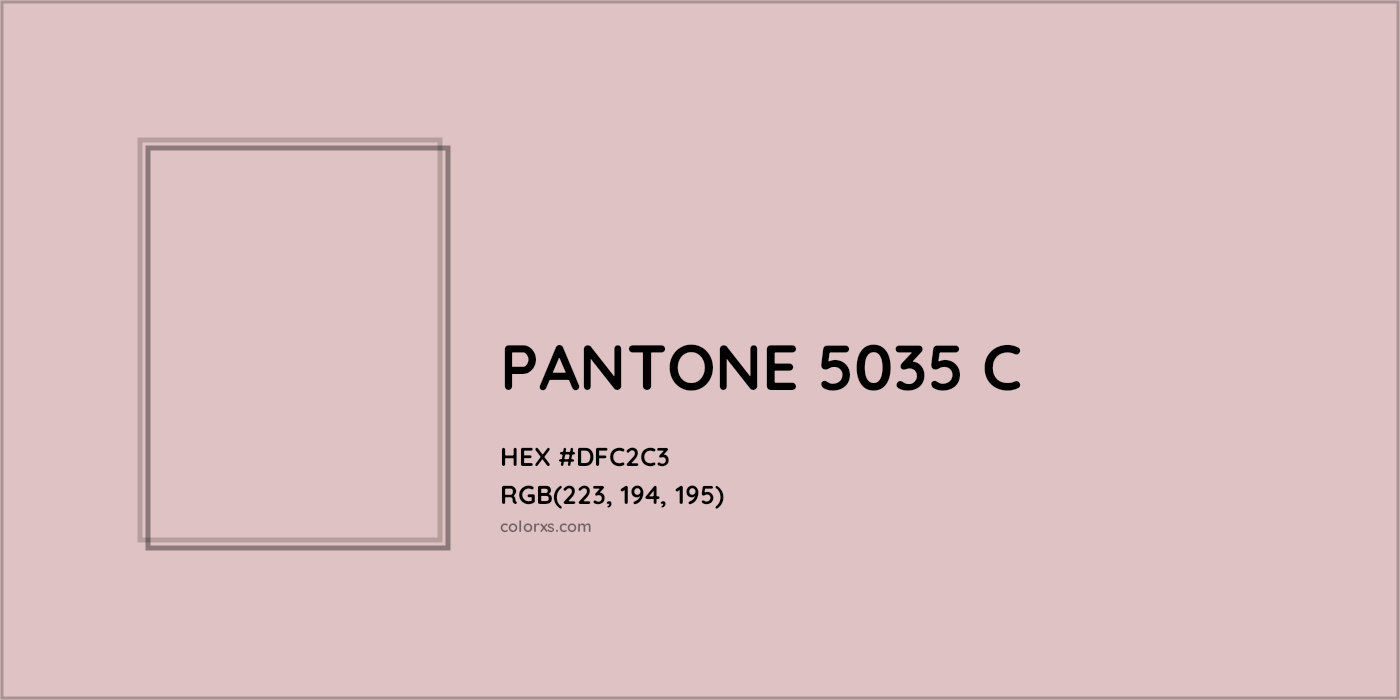 HEX #DFC2C3 PANTONE 5035 C CMS Pantone PMS - Color Code