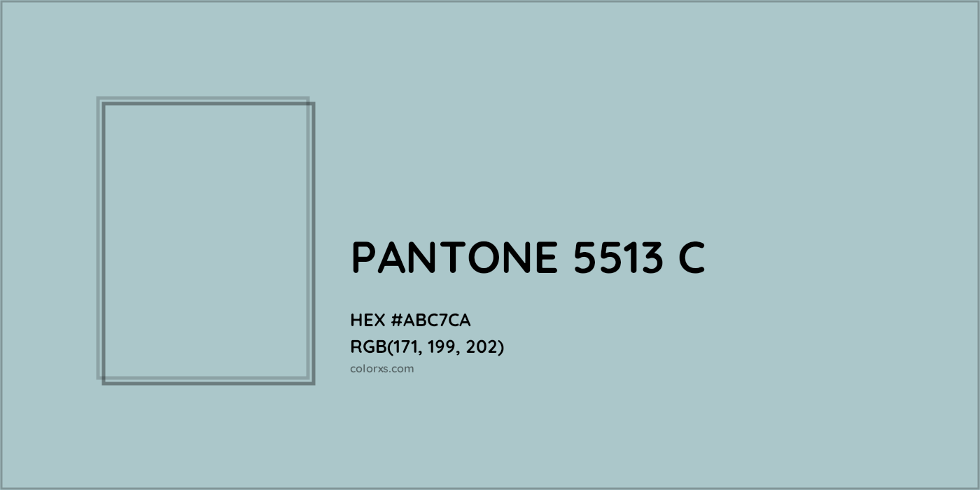 HEX #ABC7CA PANTONE 5513 C CMS Pantone PMS - Color Code