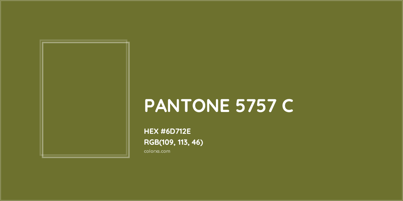 HEX #6D712E PANTONE 5757 C CMS Pantone PMS - Color Code
