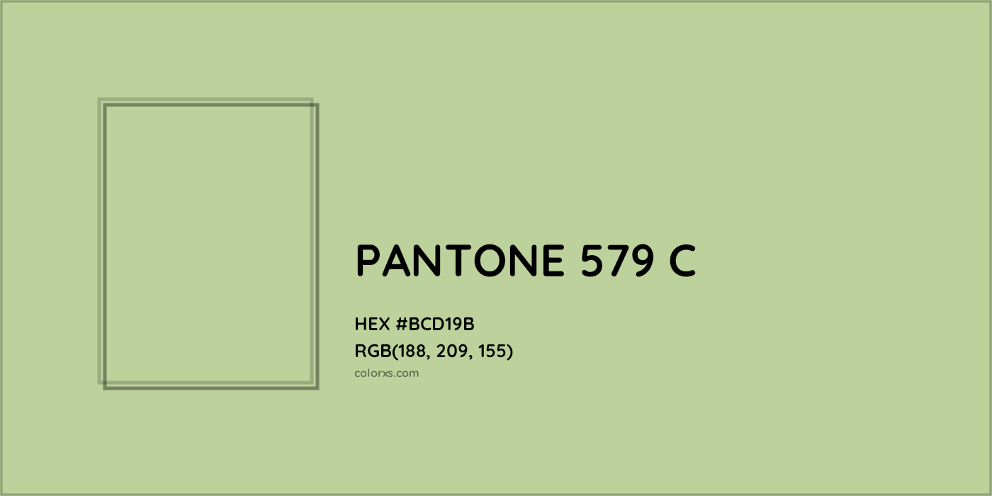 HEX #BCD19B PANTONE 579 C CMS Pantone PMS - Color Code