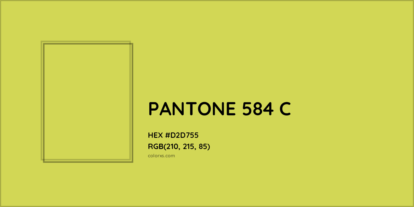 HEX #D2D755 PANTONE 584 C CMS Pantone PMS - Color Code