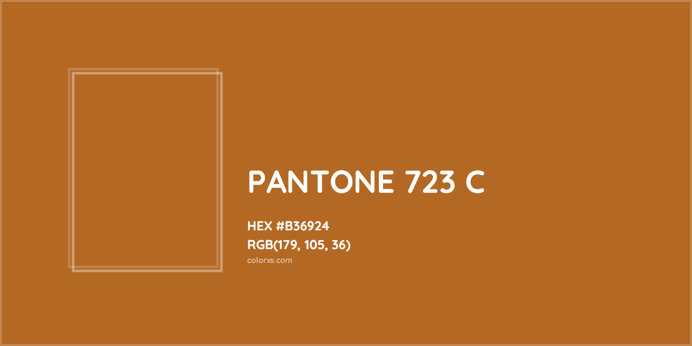 HEX #B36924 PANTONE 723 C CMS Pantone PMS - Color Code