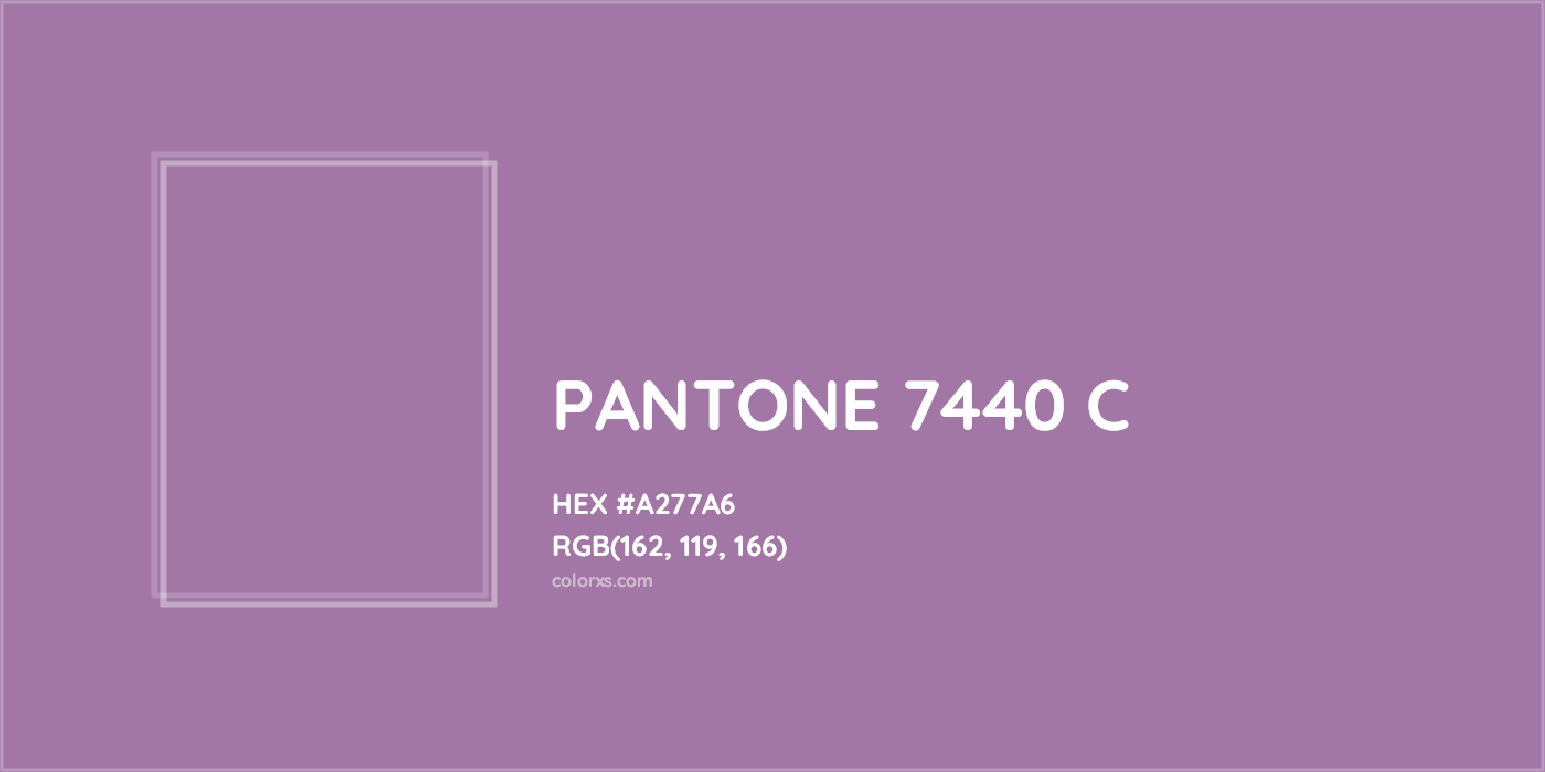 HEX #A277A6 PANTONE 7440 C CMS Pantone PMS - Color Code