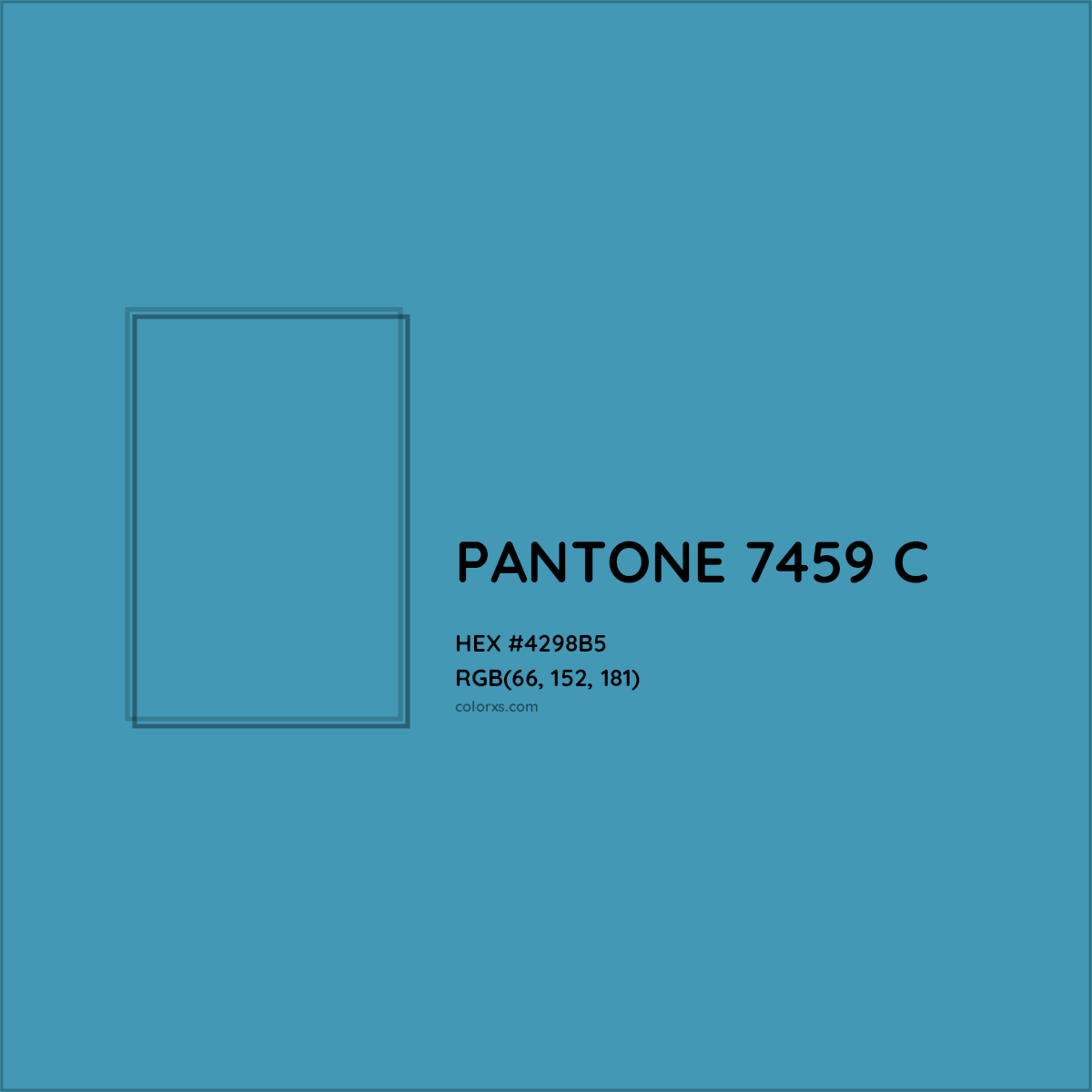 HEX #4298B5 PANTONE 7459 C CMS Pantone PMS - Color Code