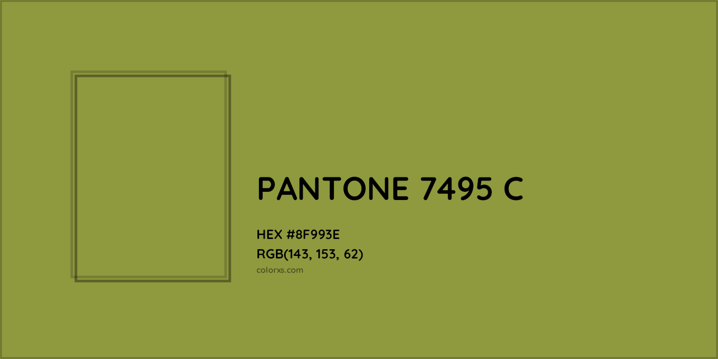 HEX #8F993E PANTONE 7495 C CMS Pantone PMS - Color Code