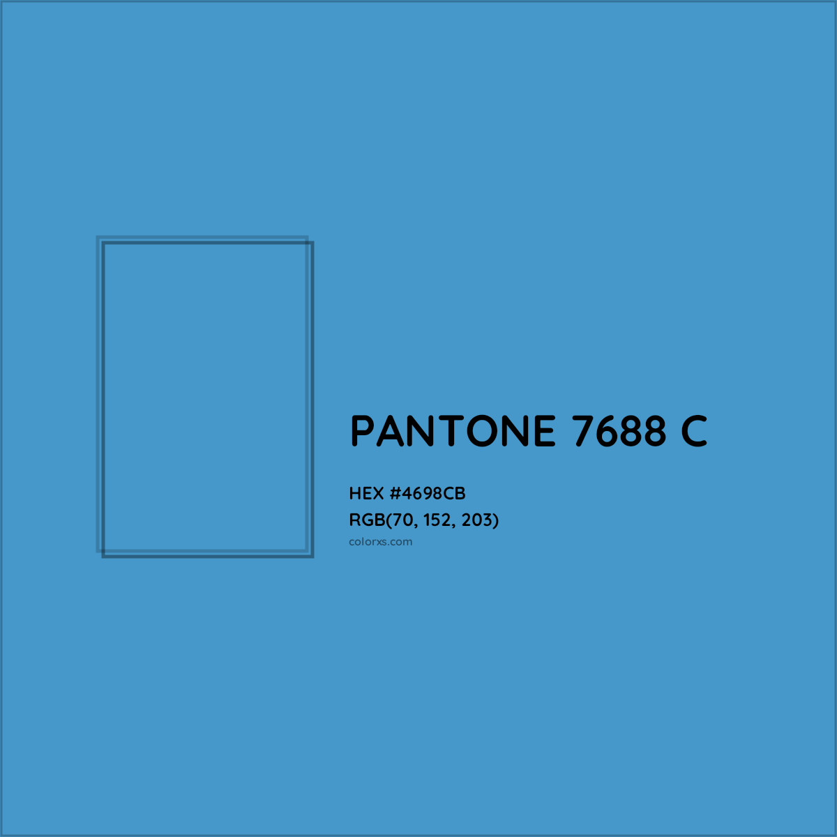 HEX #4698CB PANTONE 7688 C CMS Pantone PMS - Color Code