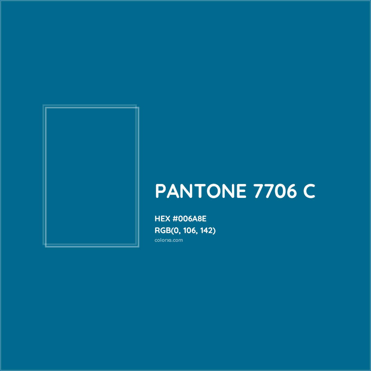 HEX #006A8E PANTONE 7706 C CMS Pantone PMS - Color Code