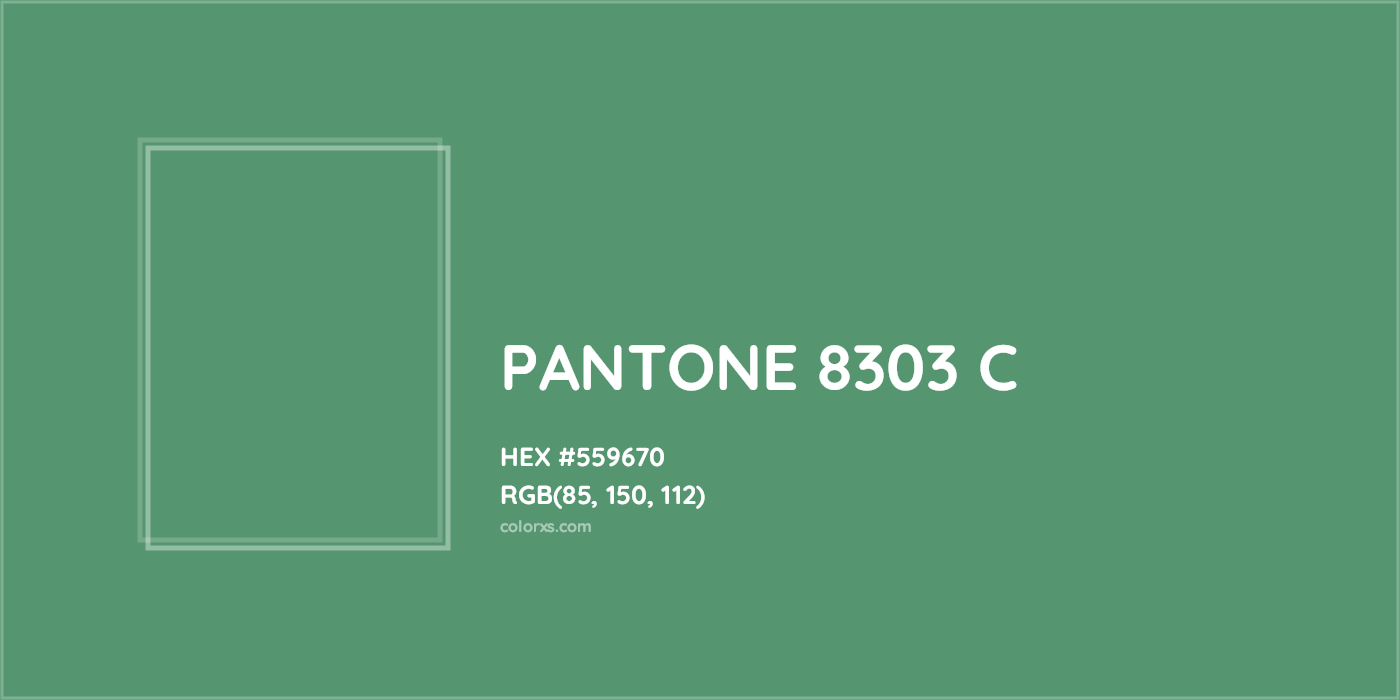 HEX #559670 PANTONE 8303 C CMS Pantone PMS - Color Code