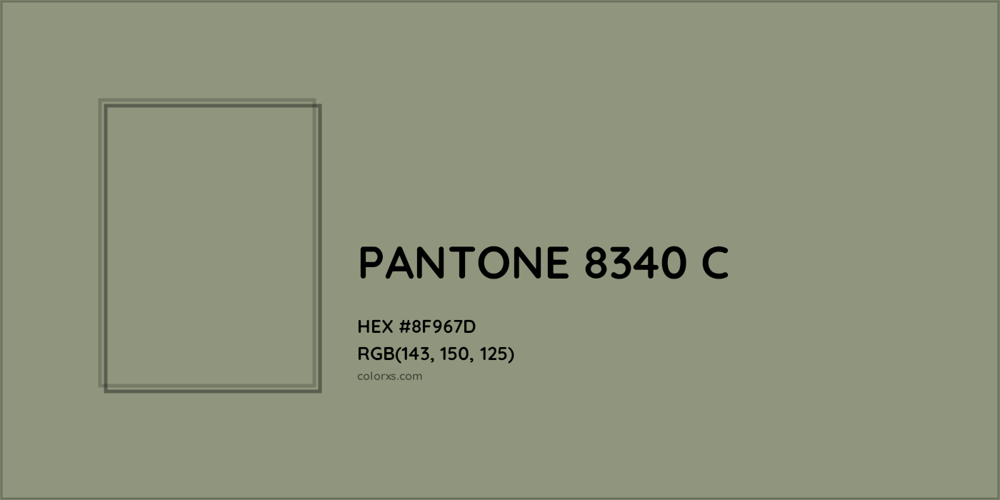 HEX #8F967D PANTONE 8340 C CMS Pantone PMS - Color Code