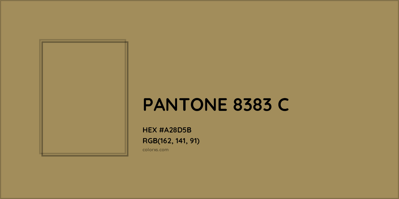 HEX #A28D5B PANTONE 8383 C CMS Pantone PMS - Color Code