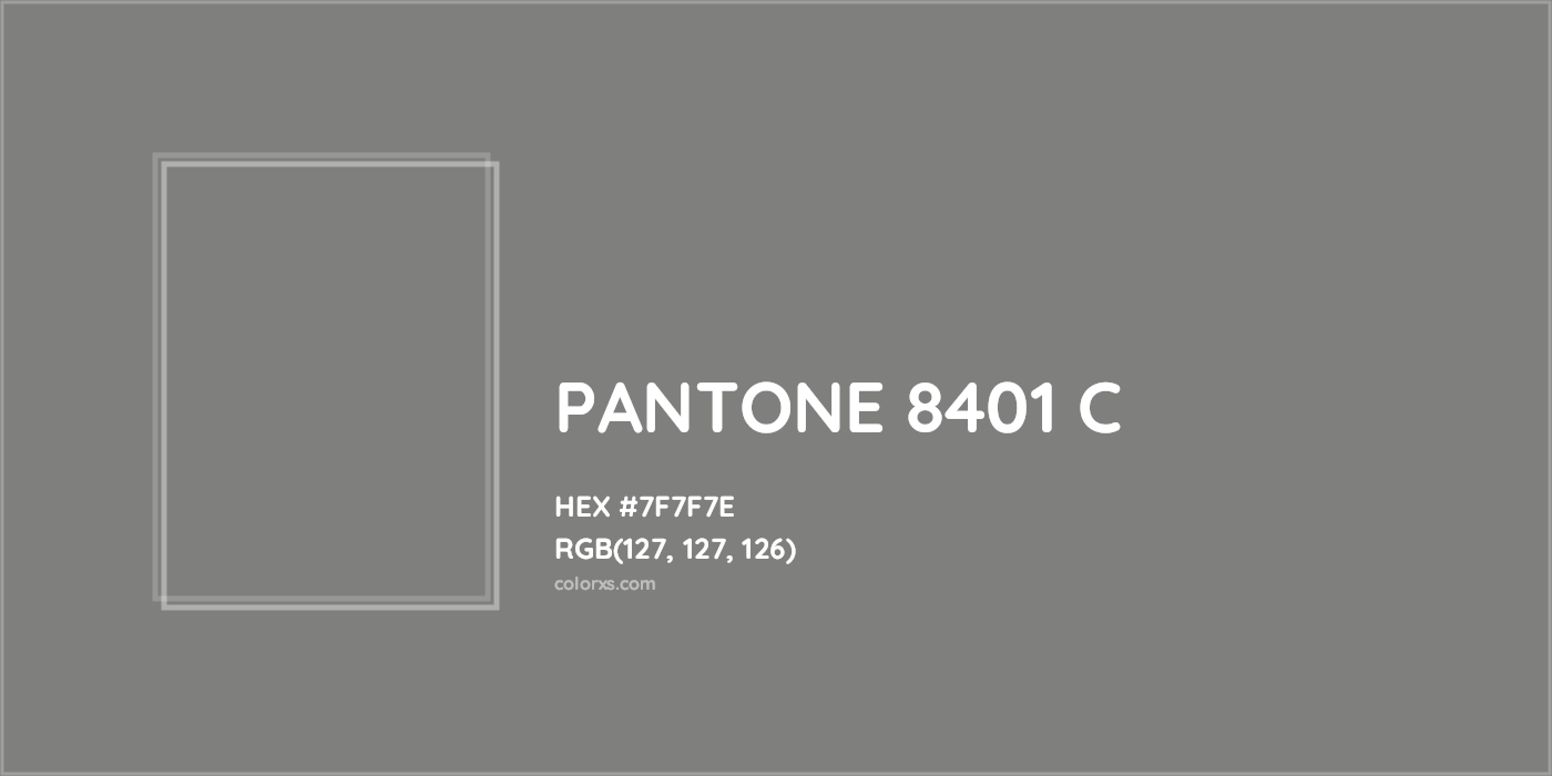 HEX #7F7F7E PANTONE 8401 C CMS Pantone PMS - Color Code